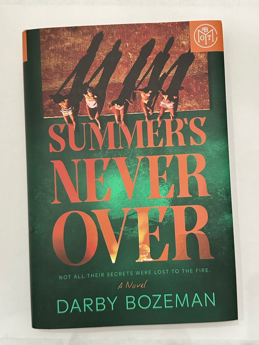 Summer’s Never Over by Darby Bozeman BOTM Hardcover Book Mystery Thriller